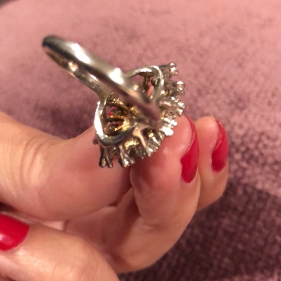 18 KGE CZ cocktail ring size 6 - Picture 9 of 14